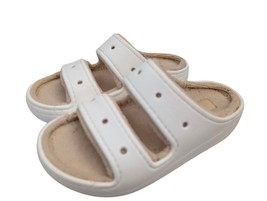 Crocs Cozy Towel Sandals Men 4/Women 6 MINT Condition - $24.26