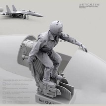 1/48 Resin Model Kit Modern Soldier Fighter Pilot A-837 Unpainted - $10.04