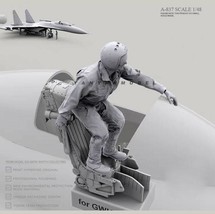 1/48 Resin Model Kit Modern Soldier Fighter Pilot A-837 Unpainted - £7.89 GBP