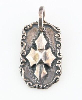 Argento Sterling Bill Wall Onda Cane Etichetta W/C Croce Belli Condizion... - $314.02