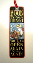  Mary Engelbreit a Book is a Present You Can Open Again and Again Paper Bookmark - £3.89 GBP