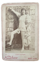 Flora Finlayson Opera Singer Newsboy New York Cabinet Card 1895 - £19.57 GBP