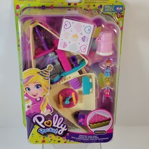 Polly Pocket Birthday Cake Bash Slice Compact 2 Dolls Accessories Sticke... - $15.88