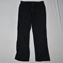 Tommy Bahama Large Navy Blue Stretch Wedding Beach Mens Linen Drawstring Pants - $39.63