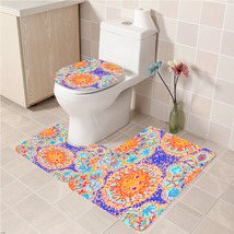 3Pcs/set written in the sun Bathroom Toliet Mat Set Anti Slip Bath Floor... - £26.54 GBP+