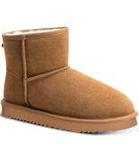 DIRDENI Women&#39;s Mini Snow Boots Ankle Fur Lined Non-slip Brown Size 7 - $315.84 MXN