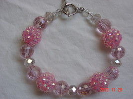 Pink Sparkles Bracelet - Adult - £7.97 GBP