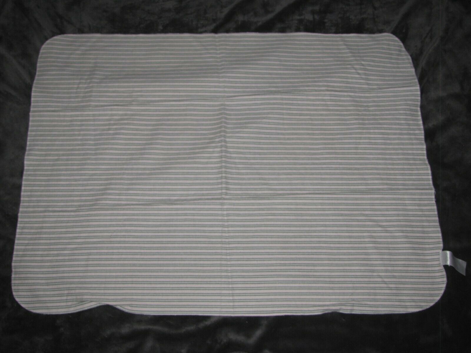 Primary image for Baby Girl Cotton Flannel Receiving Blanket Carters Pink Gray White Stripe