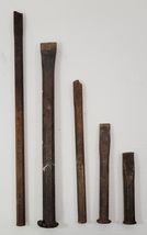 *K2) Vintage Mixed Lot 5 Machinist Metal Chisels Punches Hand Tools Mayhew - $19.79