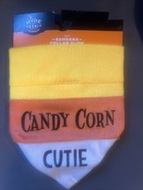 Target Hyde &amp; Eek Halloween Faux Fur Candy Corn Cutie Collar Slide Bandana - $562.24 MXN