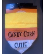 Target Hyde &amp; Eek Halloween Faux Fur Candy Corn Cutie Collar Slide Bandana - $41.24 CAD