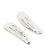 Fujiyuan 30 pcs 30mm 1 3/16&quot; Metal Snap Prong Clamp Clip Cross Barrette ... - $78.06 MXN