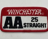 Winchester AA 25 Straight Cloth Embroidered Patch Vintage - $12.30