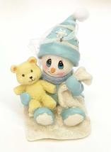 TJ&#39;s Christmas Snowbaby Orament with Blanket 3.5 inches (Blue) - £11.72 GBP