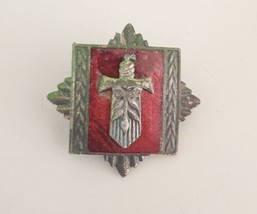 Yugoslavia, JNA, Supply Academy Military Breast Badge 1970&#39;s, Greening Worn - £15.68 GBP