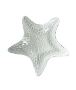 Starfish Plate Platter Bowl Embossed Texture Clear Glass 13.75&quot; wide 1.2... - £18.47 GBP