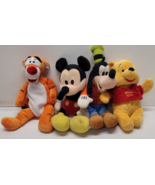 4 - Disney Dream International Plush Winnie the Pooh, Tiger, Mickey Mouse, Goofy - $19.99