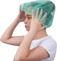1000 Green Bouffant Caps 18&quot;. Non Woven Hair Caps w/ Elastic Stretch Band - £82.61 GBP