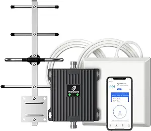 Cell Phone Signal Booster For Verizon And At&amp;T | Up To 4,500 Sq Ft | Boo... - £174.21 GBP