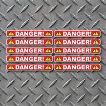 10x Danger sticker decals Industrial Warehouse Warning Indoor Outdoor - £3.63 GBP