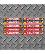 10x Danger sticker decals Industrial Warehouse Warning Indoor Outdoor - £3.65 GBP