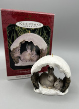 Hallmark Keepsake Ornament Snowshoes Rabbits in Winter Series #1 1997  Indonesia - £12.11 GBP