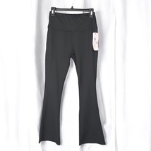 CREACTIVE Leggings Yoga Pants Woman Medium Black High Rise Flair Leg Str... - $10.39