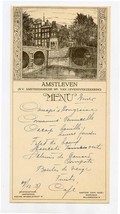 Papandayan Hotel Menu Garut Java Indonesia Anstleven Amsterdam 1937 Sala... - $47.52