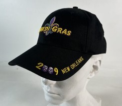 Mardi Gras 2009 New Orleans Black with Colorful Embroidery Strap Back Never Worn - £10.26 GBP