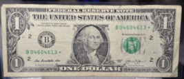 2013  DUPLICATE REPLACEMENT STAR $1.00 B NEW YORK FEDERAL RESERVE BANK  ... - $29.92