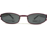 EasyFlip Petite Eyeglasses Frames MOD S2488 80 Black Purple Clip Ons 48-... - $55.91