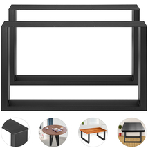 VEVOR Set of 2 Steel Table Legs, 28'' Height 35'' Wide, 3.1" Square Legs... - $103.99
