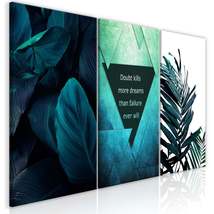 Tiptophomedecor Stretched Canvas Nordic Art - Jungle Dreams - Stretched ... - £79.74 GBP+