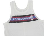 Free People Movement Logo Graphic Tank Top Womens Size Medium White NEW - $34.95
