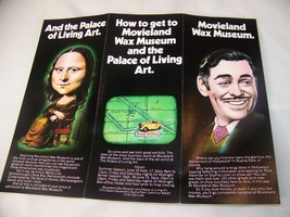 1972 Vintage Movieland Wax Museum Advertising Brochure California Travel - £7.90 GBP