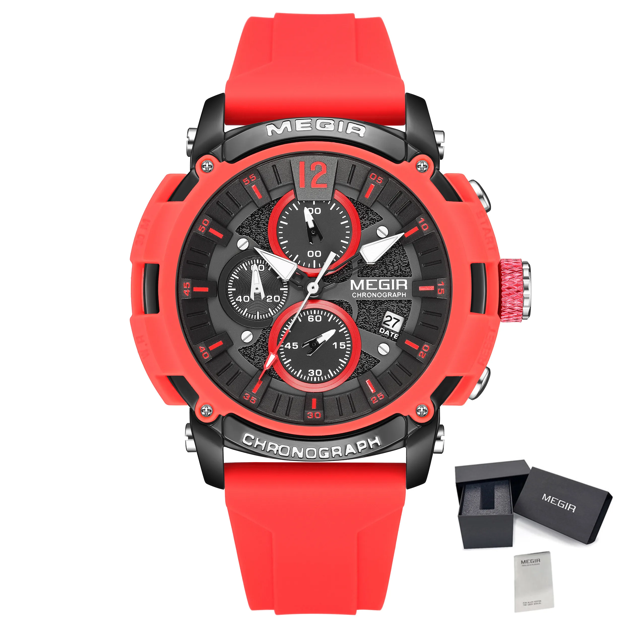 Military Watch for Men Top Luxury Sport Quartz Chronograph Waterproof Male Clock - £21.46 GBP