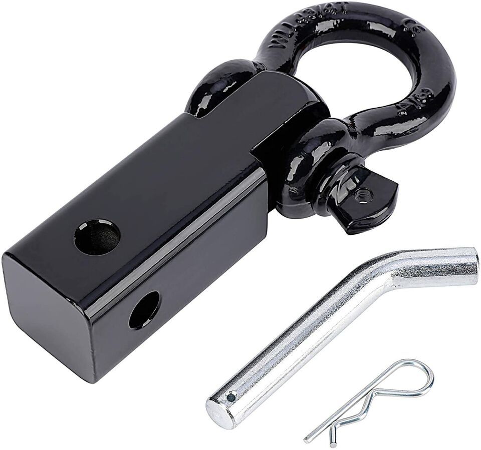 Off Road Solid Shank SHACKLE 3/4&quot; D-Ring Receiver Hitch 10,000 Lbs Capacity - $28.04