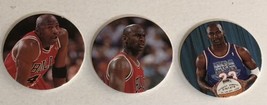 Michael Jordan Pogs Milk Cap Trading Cards Lot Of 3 Upper Deck #40 19 30 - £3.15 GBP