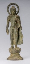 Masterpiece Antique Indonesian Style Bronze Javanese Amitabha Buddha - 42cm/17&quot; - £2,438.43 GBP