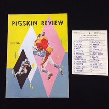 USC Trojans VS Berkeley Bears Football Pigskin Review &amp; Game Card Vintage 1958  - £21.87 GBP