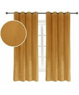 Super Soft Luxury Velvet Curtains Light Blocking Velvet Curtain (52W*63L... - $39.59