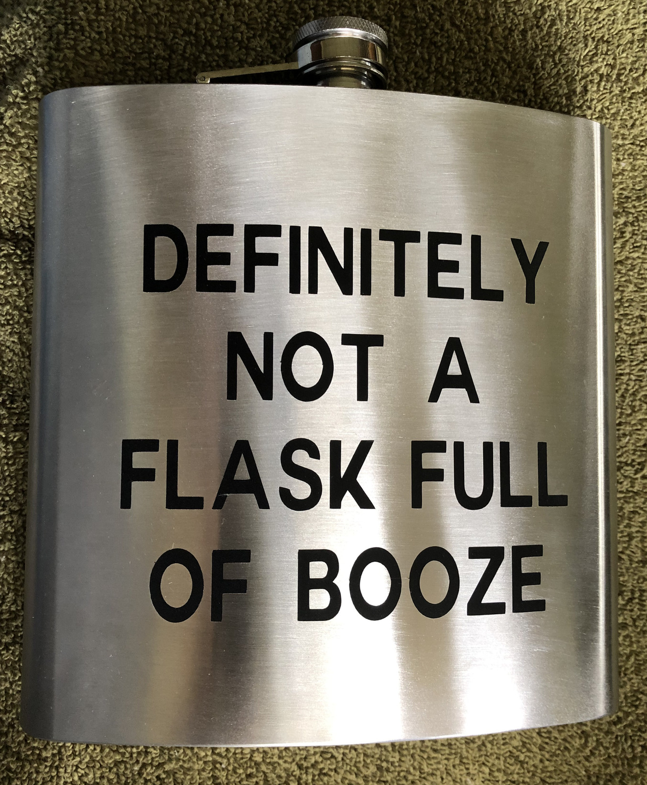 Large stainless steel flask (booze) - $15.00