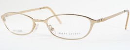 Ralph Lauren Rl 1318 JJ1 Gold Eyeglasses Glasses Metal Frame 48-17-130mm Italy - $98.98