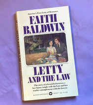 Vintage PB book Letty and the Law by Faith Baldwin 1974 Love is a Problem - £2.39 GBP