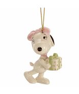 Lenox Peanuts Belle's Christmas Surprise Ornament Snoopy's Sister Beagle... - $56.00