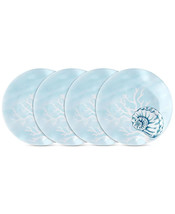 Q SQUARED Captiva 4-Pc. Melamine 8&quot; Salad Plate Set NEW - £27.05 GBP