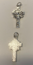Celtic  Crucifix Pendant 1.00&quot; Silver Plated,  New #15 - £0.79 GBP
