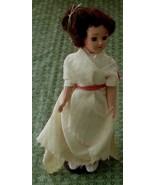 Vintage Composition 7” Girl Doll, Hand Made Clothes, With Metal Stand, GDC - £15.48 GBP