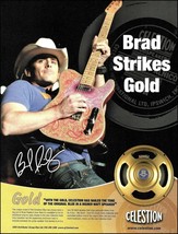 Brad Paisley 2004 Celestion Gold Guitar Amp speaker ad 8 x 11 advertisement - £3.30 GBP