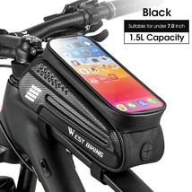 WEST BI Bicycle Bag 7.0 Inch Phone Bag Waterproof Front Fe Cycling Bag Sensitive - £93.32 GBP